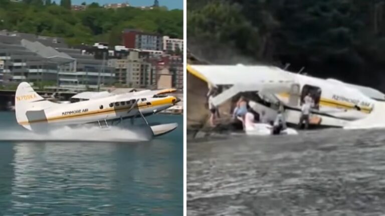 23/07/2026 — Piloto desvia de tempestade e hidroavião da Kenmore Air atinge margem rochosa na Ilha Sucia; 11 ocupantes sobrevivem