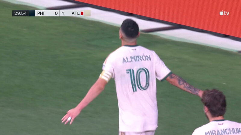 Almirón marca o único gol na vitória do Atlanta United sobre o Philadelphia Union