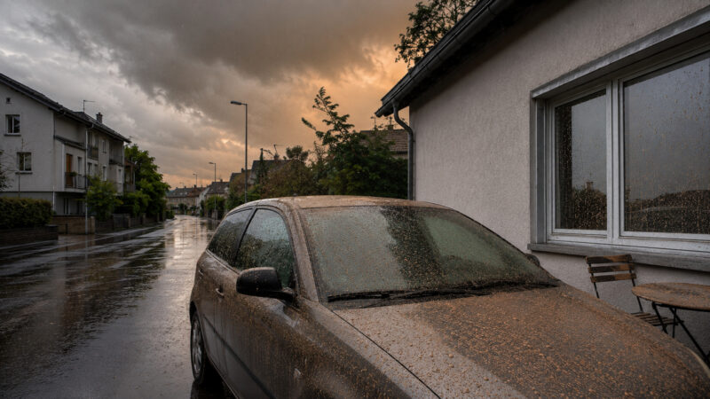 Poeira do Saara é carregada por ventos, cruza continentes e, ao encontrar chuva, forma a chamada “chuva de sangue” que mancha carros e janelas