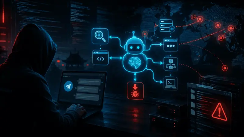 07/05/2026 — Operador usa DeepSeek e Hermes Agent via Telegram para comandar ataques cibernéticos automatizados