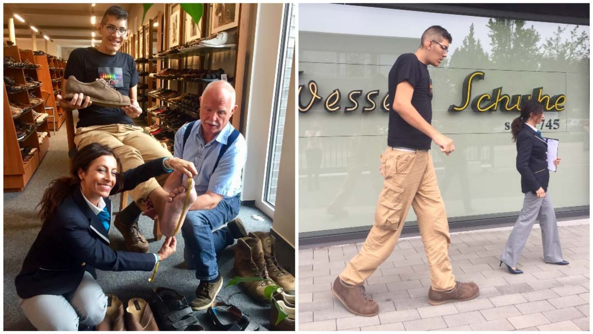 Dono do maior pé do mundo tem 40,55 cm, já usou sandálias de pneu e hoje manda fazer sapatos na Alemanha
