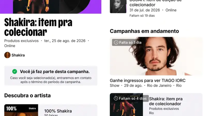 Deezer estreia Deezer Club no Brasil com aba dedicada a eventos e descontos