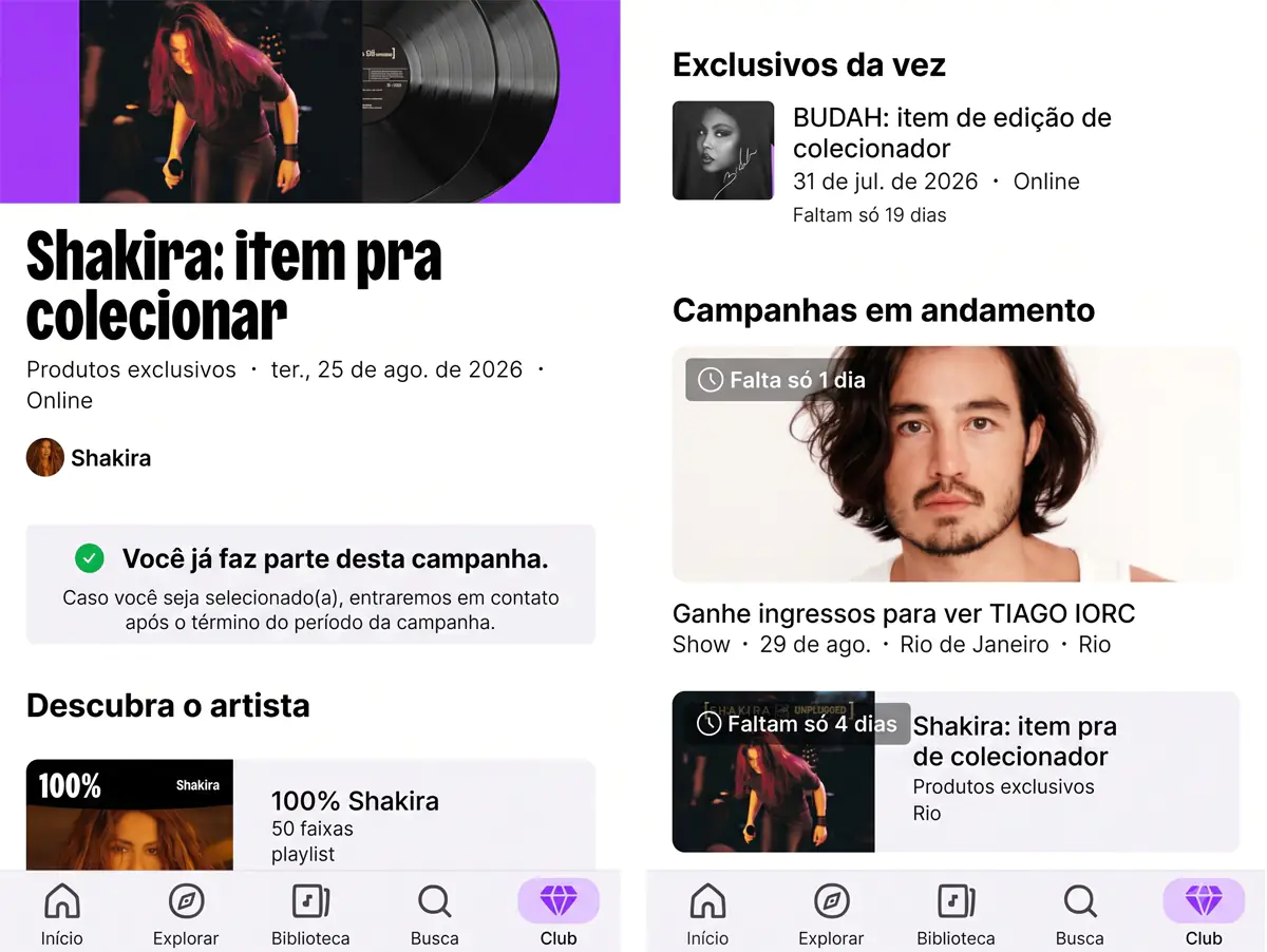 Deezer estreia Deezer Club no Brasil com aba dedicada a eventos e descontos