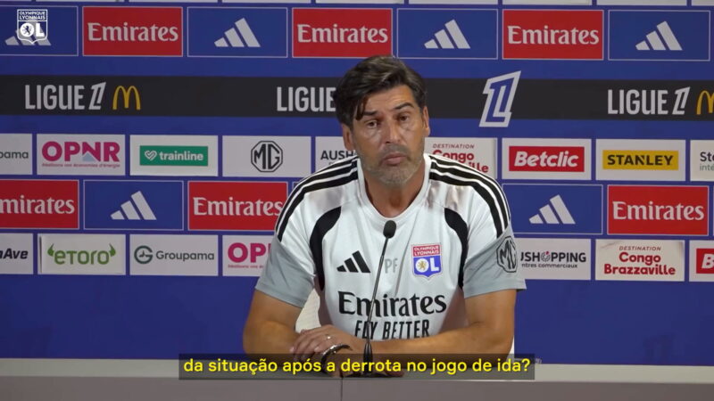 Fonseca reconhece que Lyon terá de correr riscos para reverter resultado contra o Sparta Praga