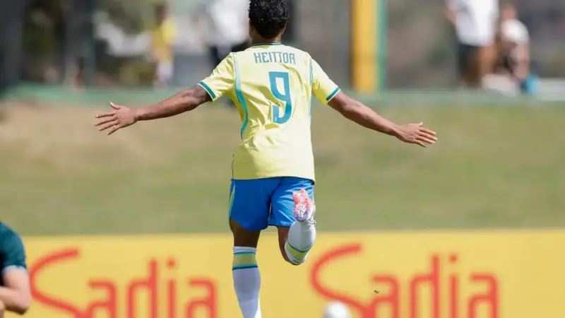 09/08/2026 — Heittor marca e Brasil sub-20 vence Bolívia por 2 a 0