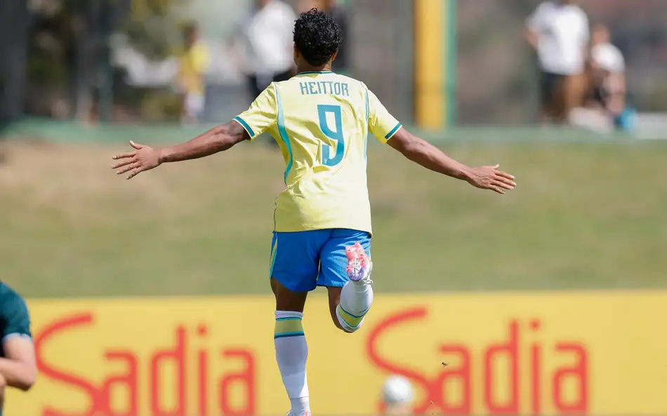 09/08/2026 — Heittor marca e Brasil sub-20 vence Bolívia por 2 a 0