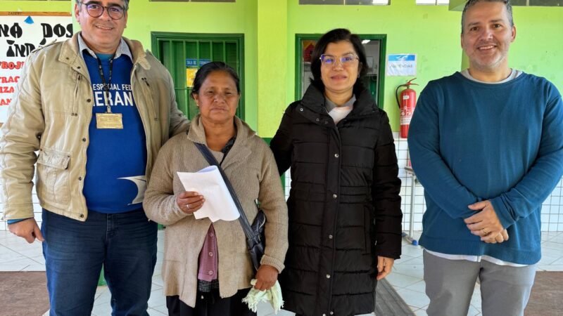 Moradora de aldeia ouviu em guarani que teve aposentadoria rural reconhecida durante mutirão da Justiça Federal