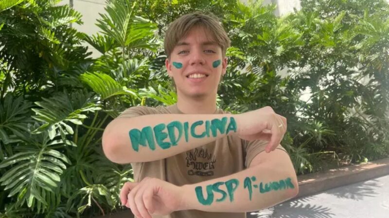 20/01/2025: Aluno de escola pública de Taboão da Serra é 1º colocado em Medicina na USP