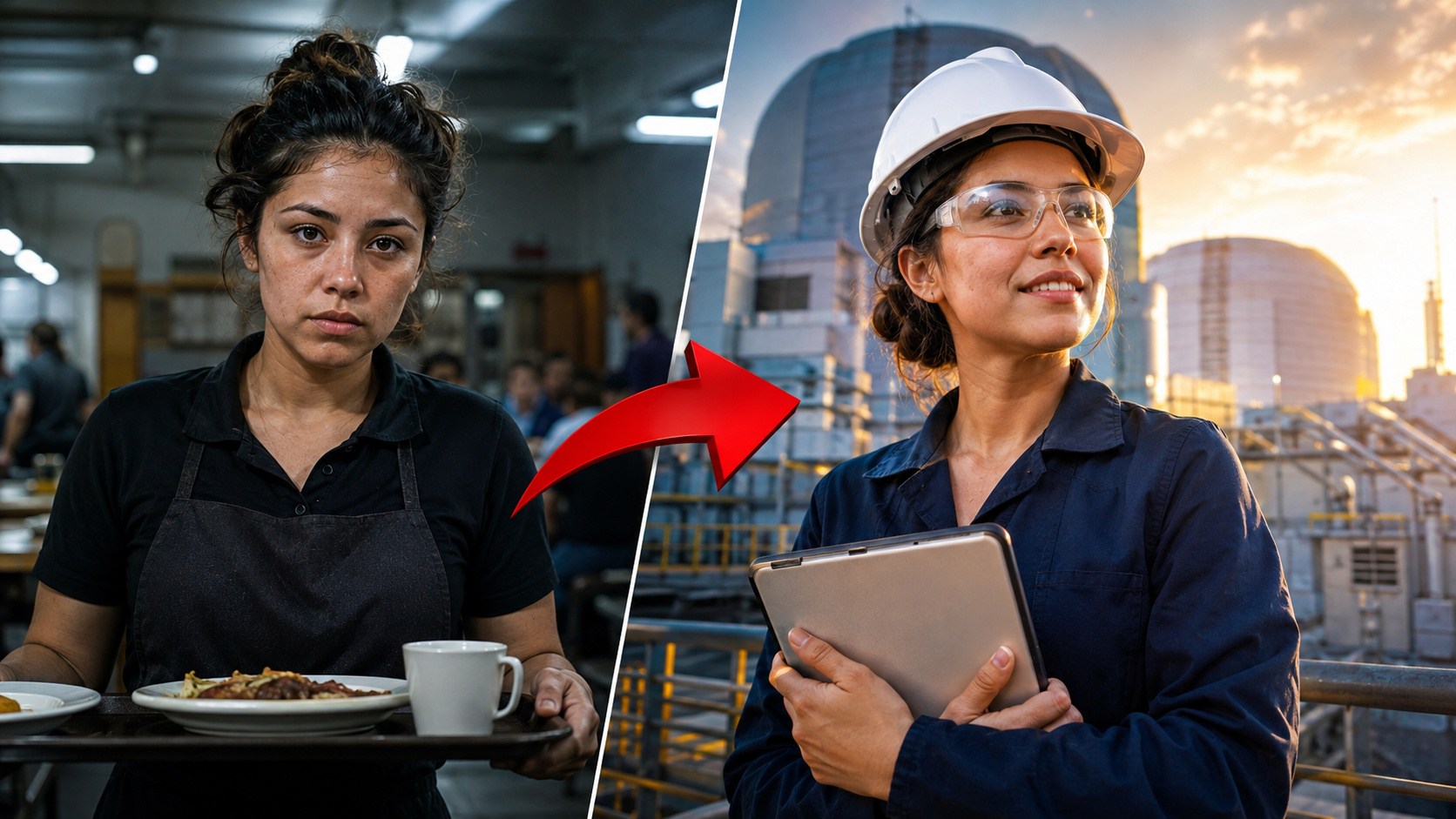Mulher que servia bandejas em instalação nuclear voltou contratada como engenheira após concluir curso de engenharia mecânica