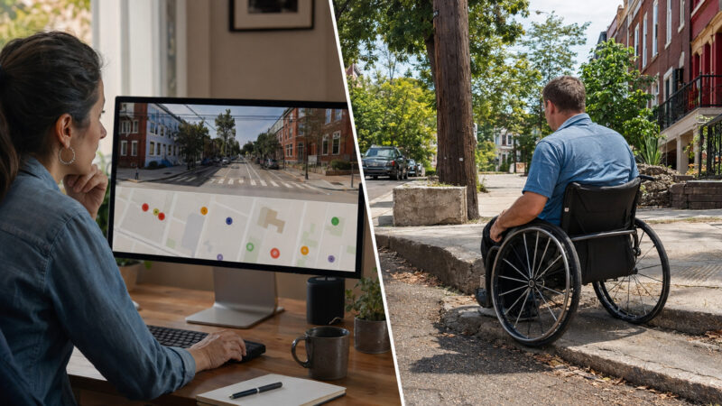 Voluntários mapearam virtualmente calçadas de Washington e identificaram 92% dos problemas visíveis