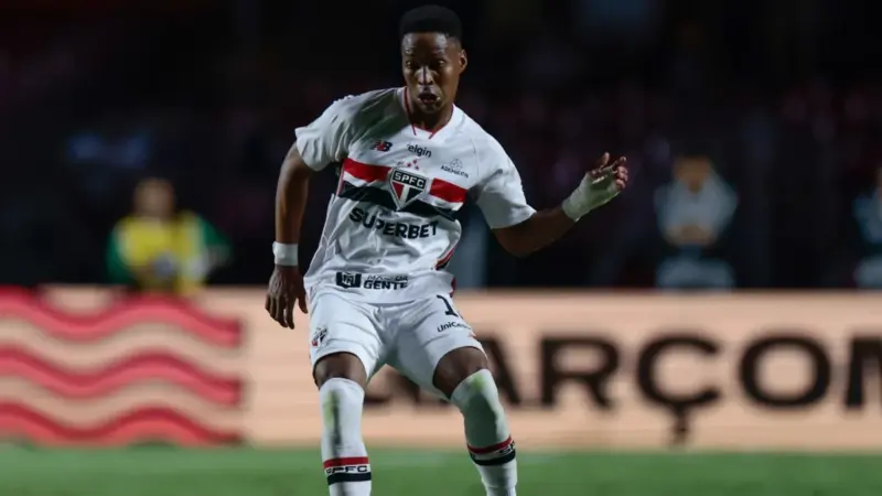 Wendell pode chegar a 50 jogos pelo São Paulo se for titular contra o Grêmio