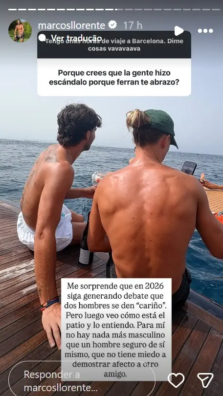 Llorente critica repercussão de fotos com Ferrán Torres: “Surpreendente”