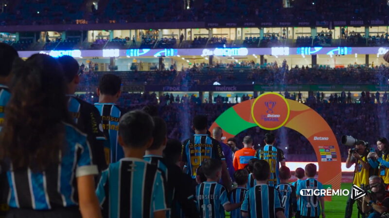 Grêmio divulga bastidores da vitória por 1 a 0 sobre o Mirassol que garantiu vaga nas quartas da Copa do Brasil