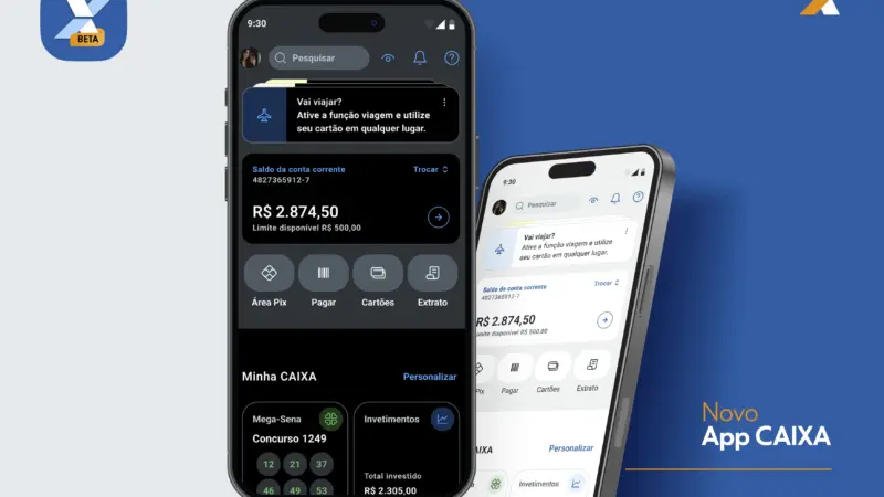 Caixa lança versão Beta de novo aplicativo unificado com visual renovado e mais segurança