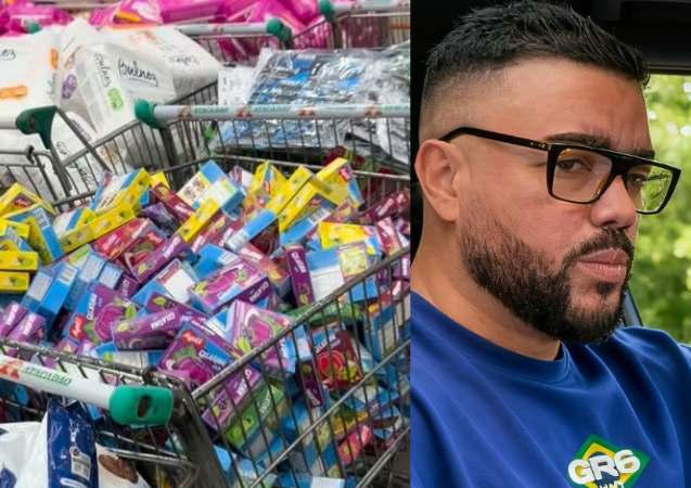 Ação Solidária: Rodrigo GR6 dedica o dia à filantropia, enche caminhões de doações para a Igreja Pura Fé e reforça o poder da fé