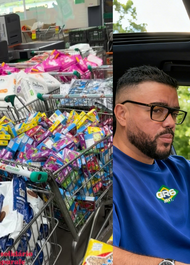 Ação Solidária: Rodrigo GR6 dedica o dia à filantropia, enche caminhões de doações para a Igreja Pura Fé e reforça o poder da fé