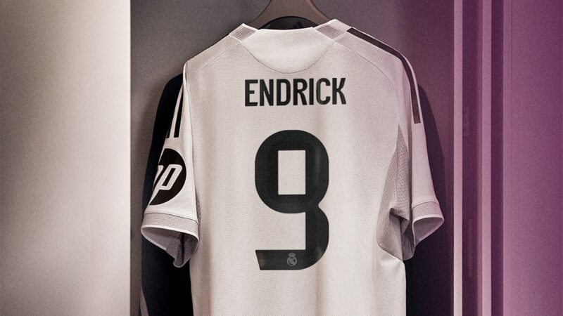 Real Madrid anuncia numeração oficial da temporada e confirma retorno de Endrick à camisa 9