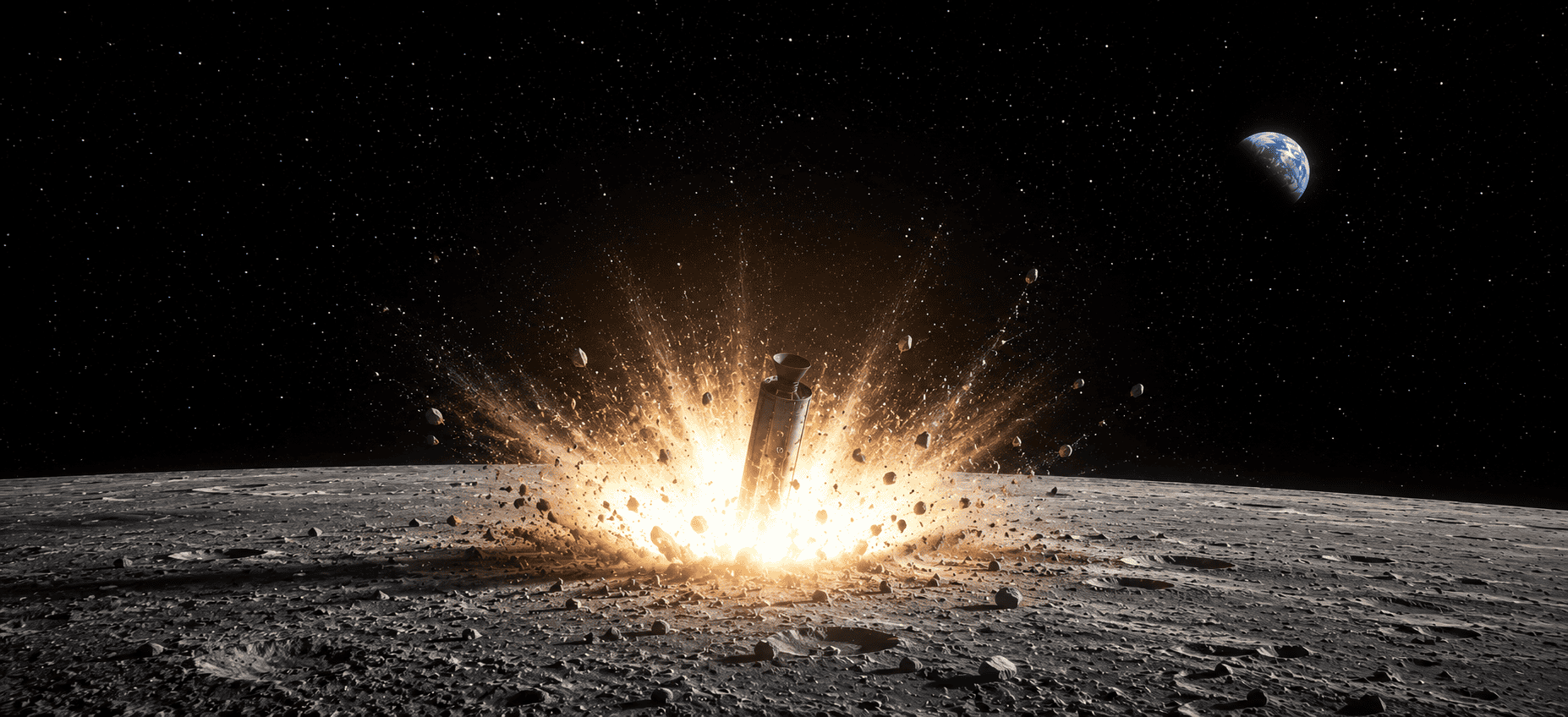 Estágio do Falcon 9 previsto para colidir com a Lua foi acompanhado por astrônomos brasileiros