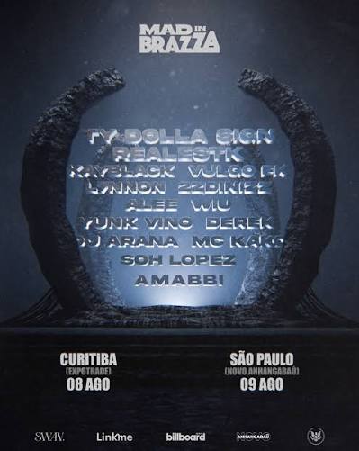 Mad in Brazza adia show de Ty Dolla $ign em São Paulo para 16 de agosto