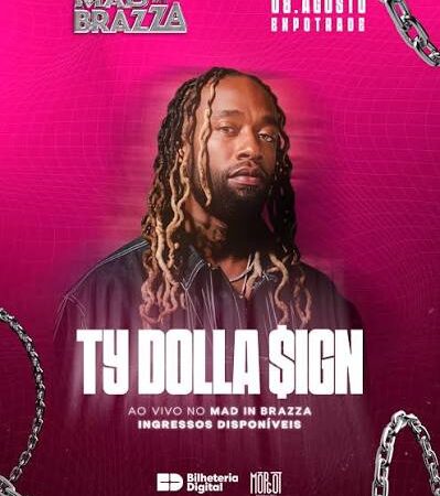 Mad in Brazza adia show de Ty Dolla $ign em São Paulo para 16 de agosto