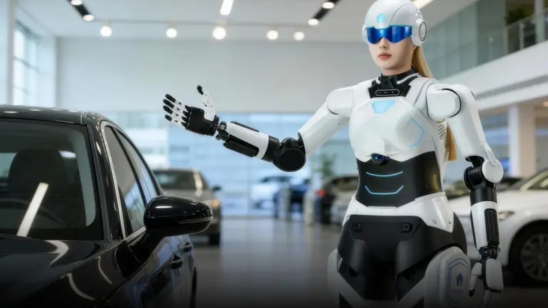 Chery traz ao Brasil cão-robô para consumidores e humanoide para concessionárias