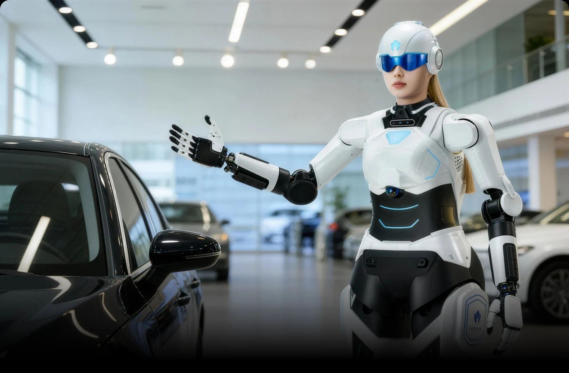 Chery traz ao Brasil cão-robô para consumidores e humanoide para concessionárias