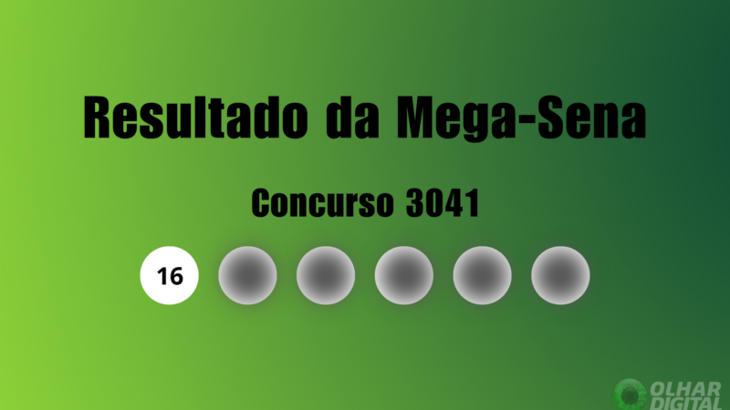 Resultado da Mega-Sena — 09/08/2026: informações sobre o concurso 3041