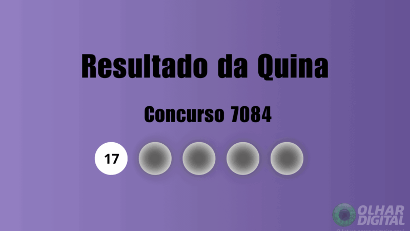 Resultado da Quina 06/08/2026: números do concurso 7084 e informações sobre o sorteio