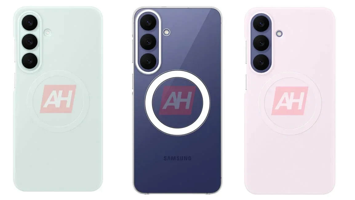 Imagens de capinhas mostram visual do Galaxy S26 FE e indicam carregamento magnético