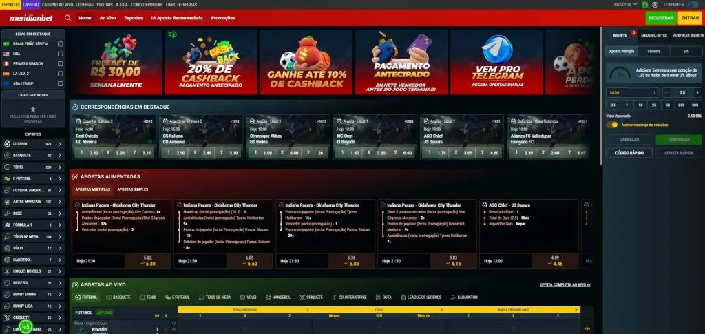 20/08/2024 — Meridianbet: guia sobre bônus, mercados, apostas ao vivo e app no Brasil