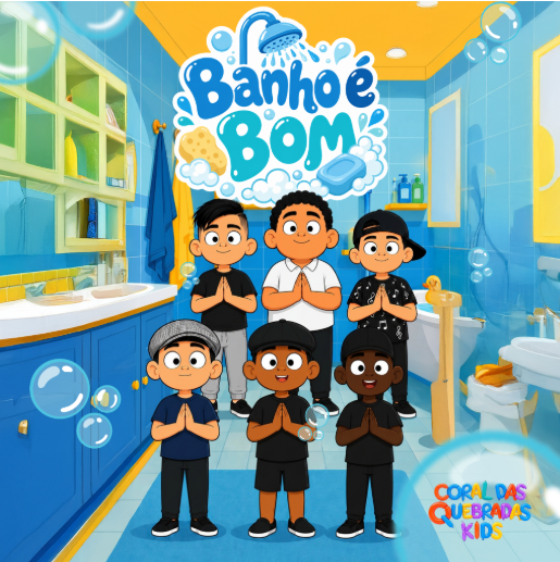 Coral das Quebradas kids lança “Banho É Bom” e estreia no universo infantil após 100 milhões de visualizações