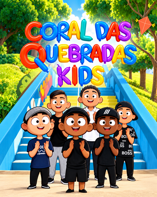 Coral das Quebradas lança 'Kids Vol.1', primeiro álbum infantil do grupo com 10 faixas e clipes em animação